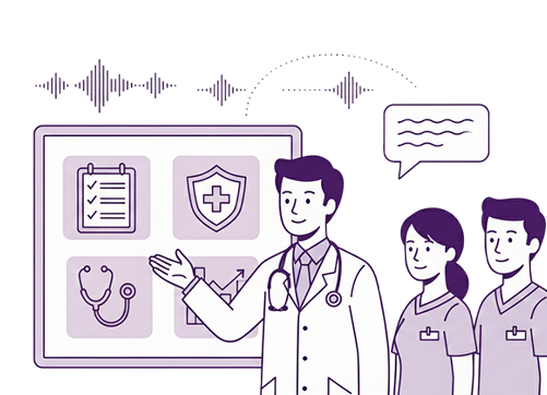 Medical training illustration